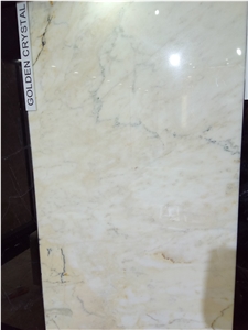 Golden Crystal White Marble