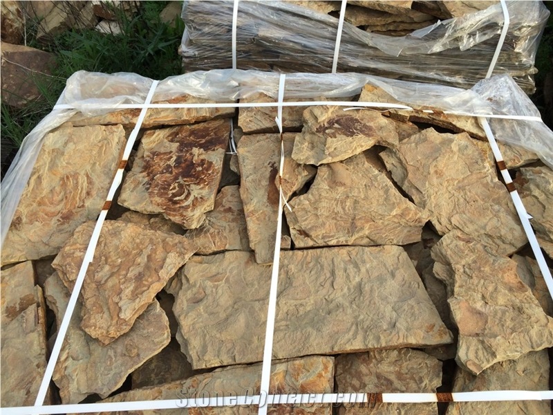 Sandstone Dragon Gray-Green Landscaping Stones, Flagstone