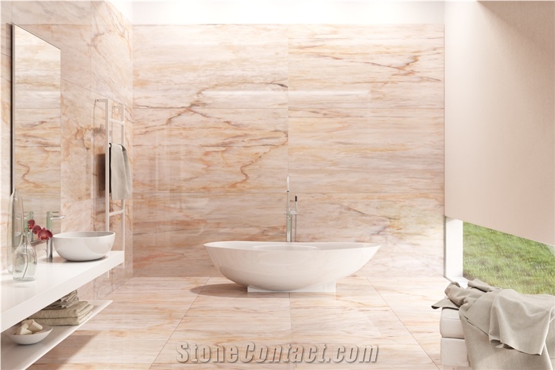 Pardais Fm Rosa Aurora Slabs, Tiles, Rosa Aurora Marble Wall Tiles