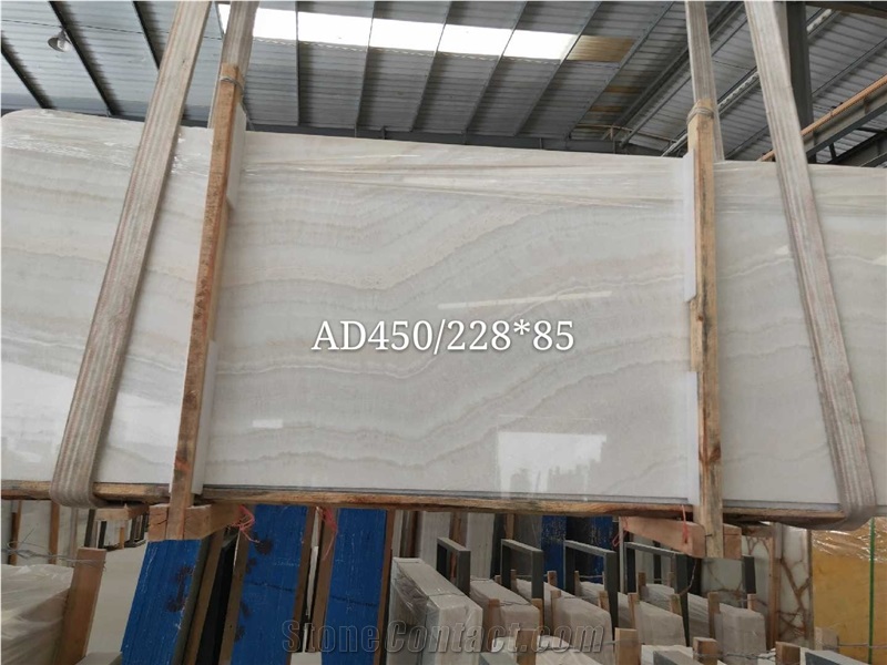 Striped White Onyx Slabs