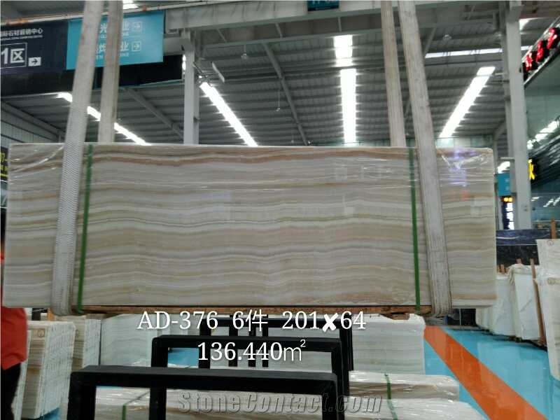 Striped White Onyx Slabs