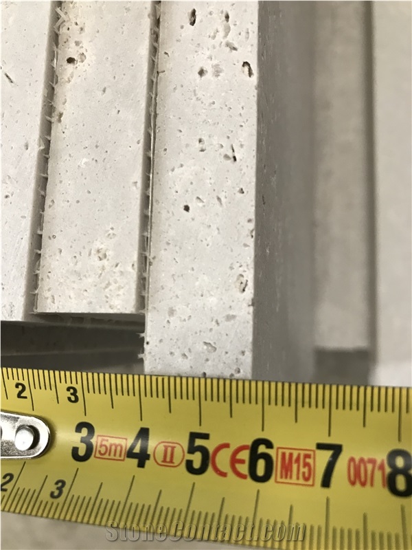 China Honed Silver Ash Travertine Blocks Tiles