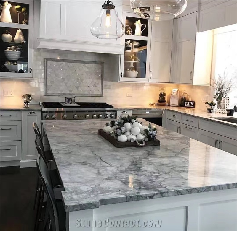 Super White Quartzite Benchtop, Countertop