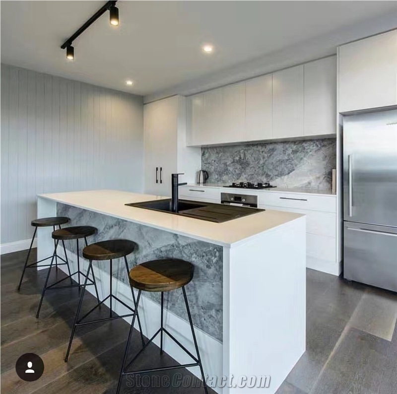 Super White Quartzite Benchtop, Countertop