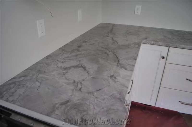 Super White Quartzite Pre-Fabricated Slabs