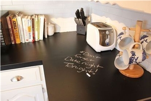 Black Color 12Mm Acrylic Solid Surface Tiles