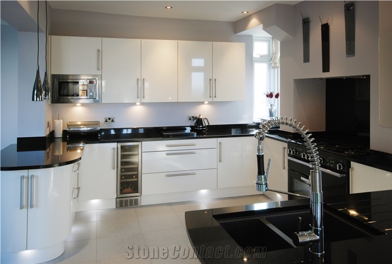 Black Color 12Mm Acrylic Solid Surface Tiles