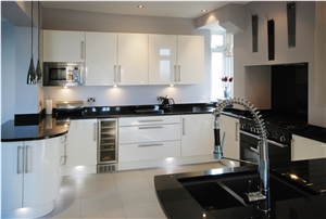 Black Color 12Mm Acrylic Solid Surface Tiles