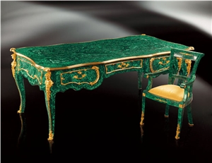 Custom Design Precious Stone Malachite Table