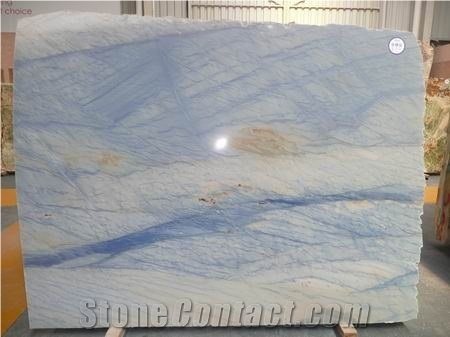 Azul Tropical Quartzite Blue Tiles Slabs Floor