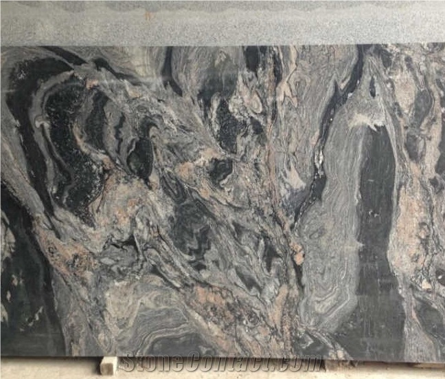 China Amazing Black Granite Polished Slabs Tiles