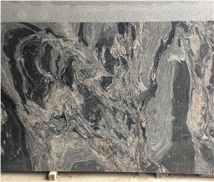 China Amazing Black Granite Polished Slabs Tiles