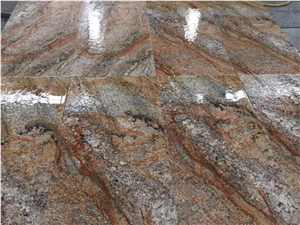 China Diamond Golden Granite Polished Slabs Tiles