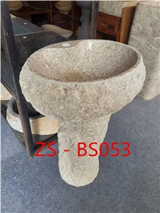 G682 Round Wash Basin Sink with Column