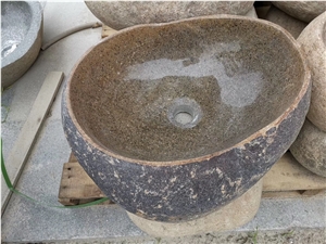 Nature Pebble Stone Basin Sink