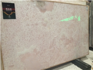 Onyx Pink Polished Home Bathroom Slabs Tiles Wall