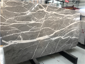Sky Grey Marble Polished Wall Tiles Slabs Floor