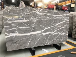 Sky Grey Marble Polished Wall Tiles Slabs Floor