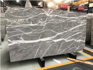 Sky Grey Marble Polished Wall Tiles Slabs Floor