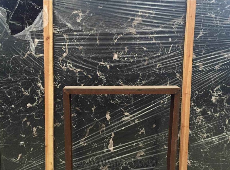 Star Black Marble Polished Slabs Tiles Floor Wall