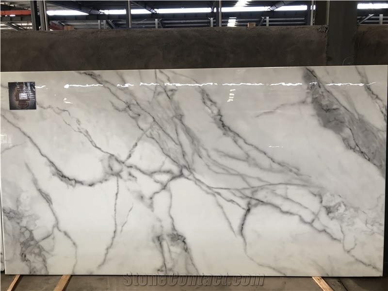 Digital Printing Carrara Nano Glass Stone Wall Tile
