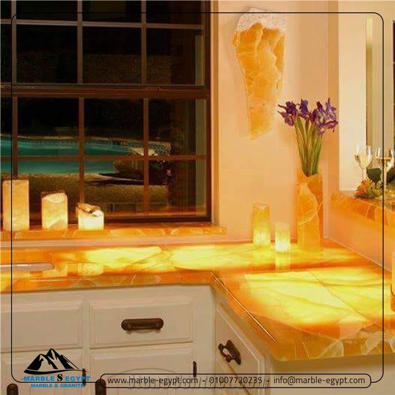 Gold Alabaster Onyx Slabs