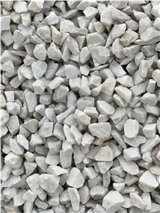 Crushed Stone White Marble Chips Sym01 3-6mm