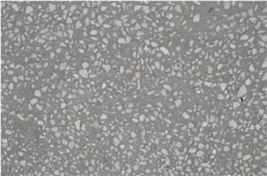 Grey Terrazzo Sy2084 Floor Honed Tile, Cement