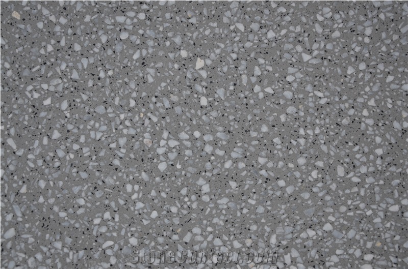 Sy2173 Dark Grey Terrazzo Tile, Cement Tile