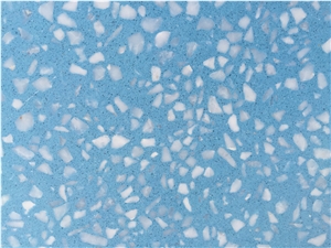 Sy2189 Dark Blue Terrazzo Tile, Cement Tile