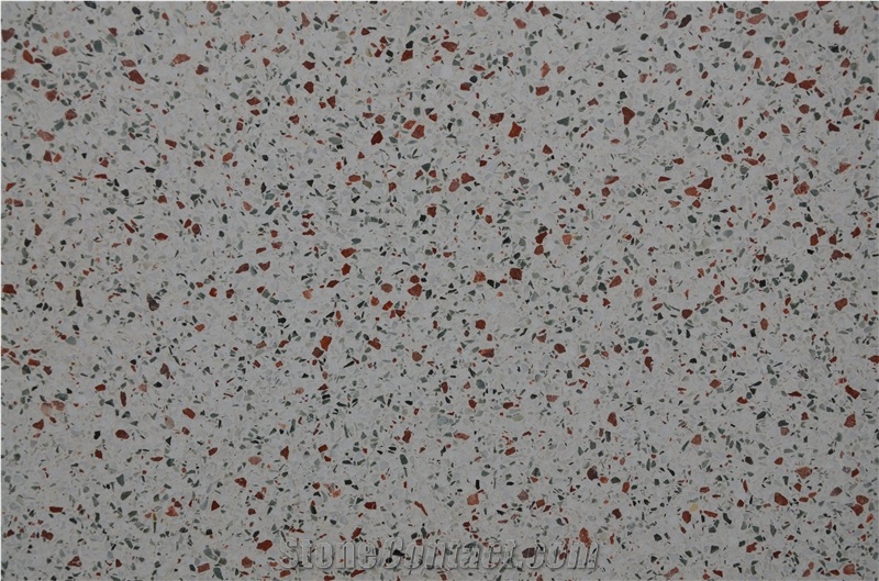 Sy8002 White Terrazzo Tile, Cement Tile