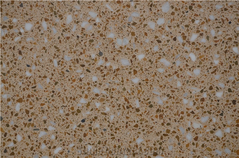 Sy8005 Yellow Terrazzo Tile, Cement Tile