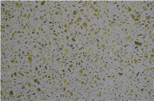 Sy8028 Yellow Terrazzo Tile, Cement Tile