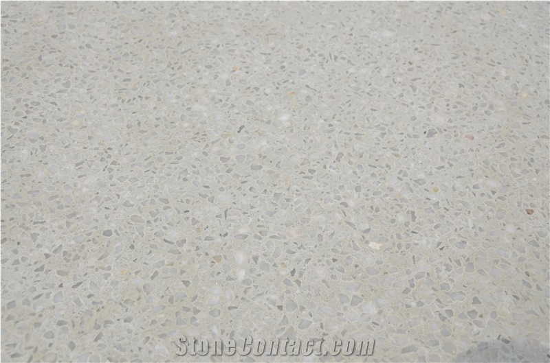 Sy8036gyb White Terrazzo Tile, Cement Tile