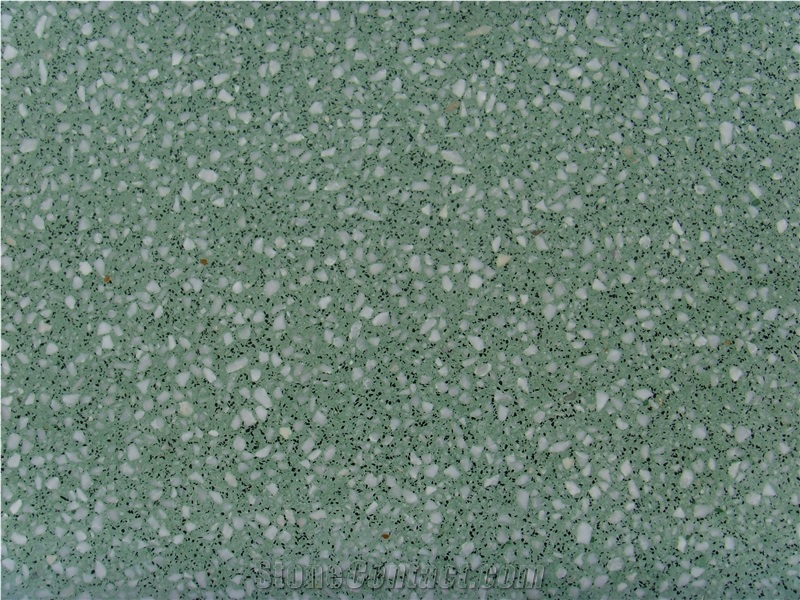 Sy8048 Green Terrazzo Tile, Cement Tile