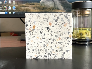 White Terrazzo Tile, Cement Tile Sy1705258
