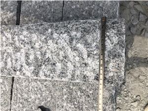 G602 Light Grey Granite Paver Pineapple Finish