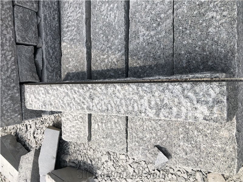 G602 Light Grey Granite Paver Pineapple Finish