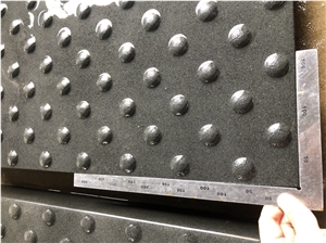 Mongolian Black Basalt Tactile Pavers Blind Paving