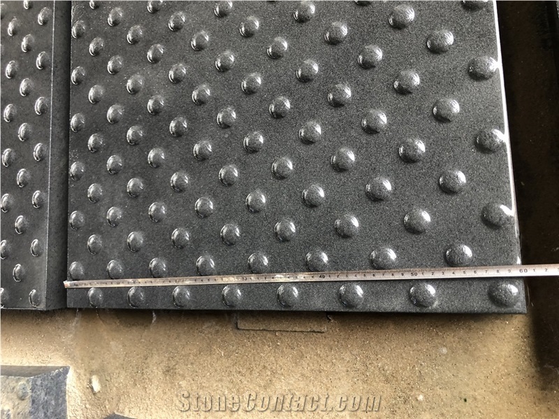Mongolian Black Basalt Tactile Pavers Blind Paving