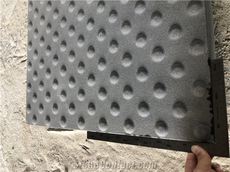 Mongolian Black Basalt Tactile Pavers Blind Paving