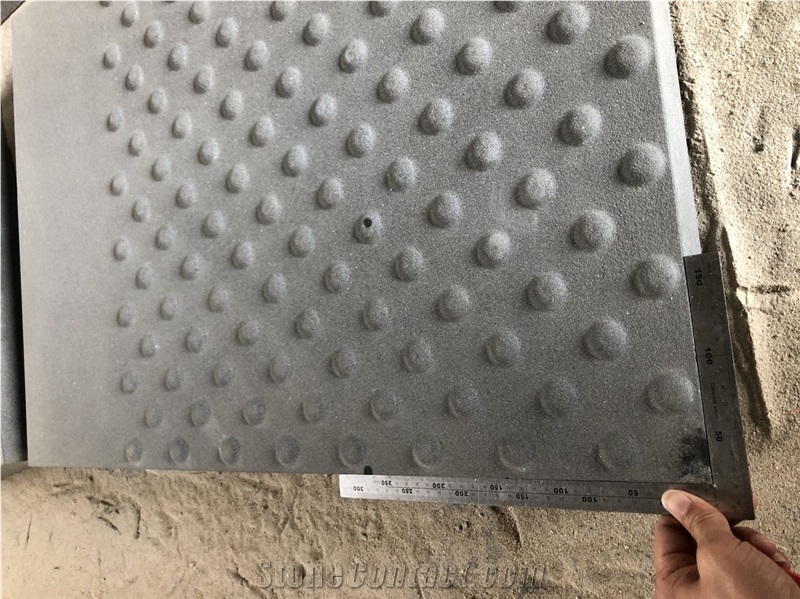 Mongolian Black Basalt Tactile Pavers Blind Paving