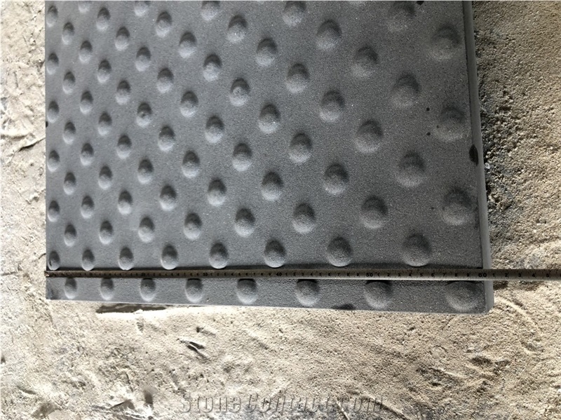 Mongolian Black Basalt Tactile Pavers Blind Paving