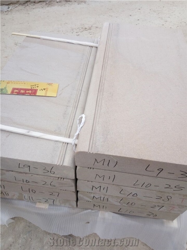 Yellow Sandstone Sanded Steps, Stairs