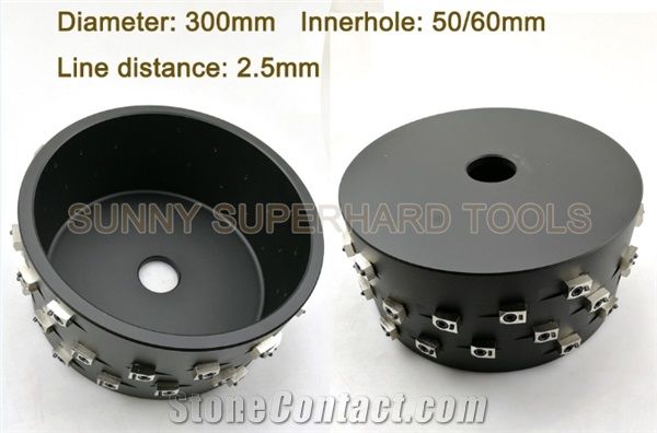 Bush Hammer Plate with 6 Roller
