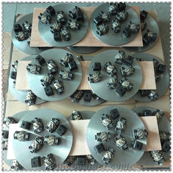 Bush Hammer Plate with 6 Roller