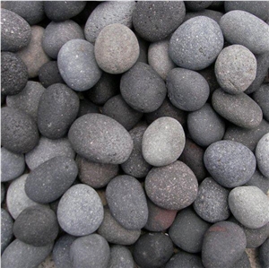Indonesia Black Volcanic Lava Pebble Stone Indonesia Black Volcanic Lava Pebble Stone