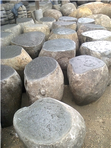 Indonesia River Stone Stool Landscaping Bench