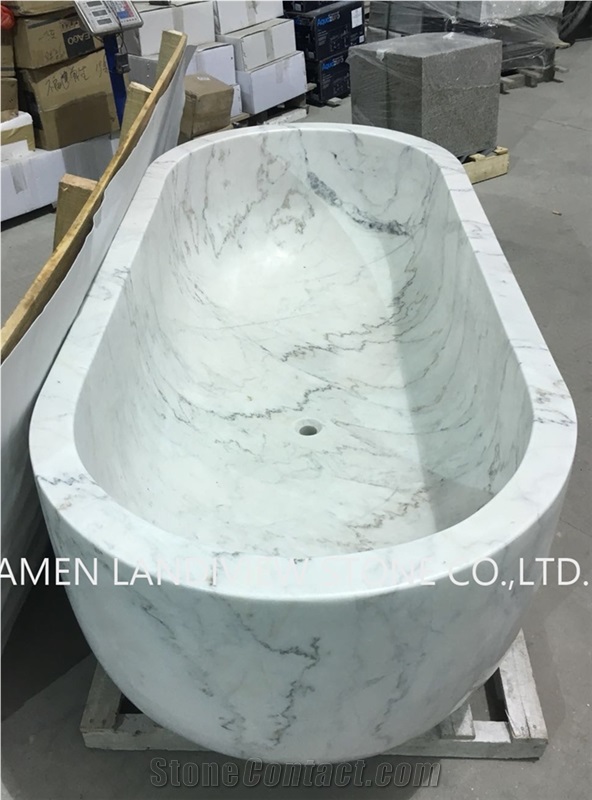 White Stone Bathtub