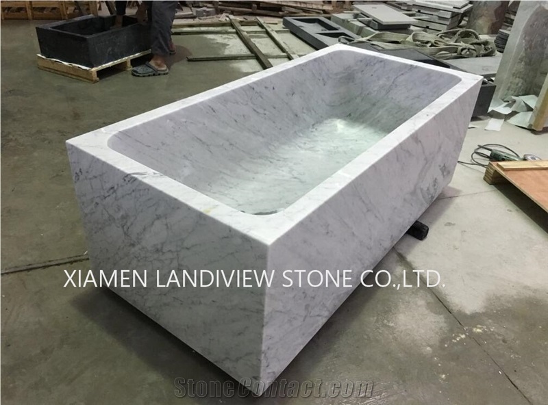 White Stone Bathtub